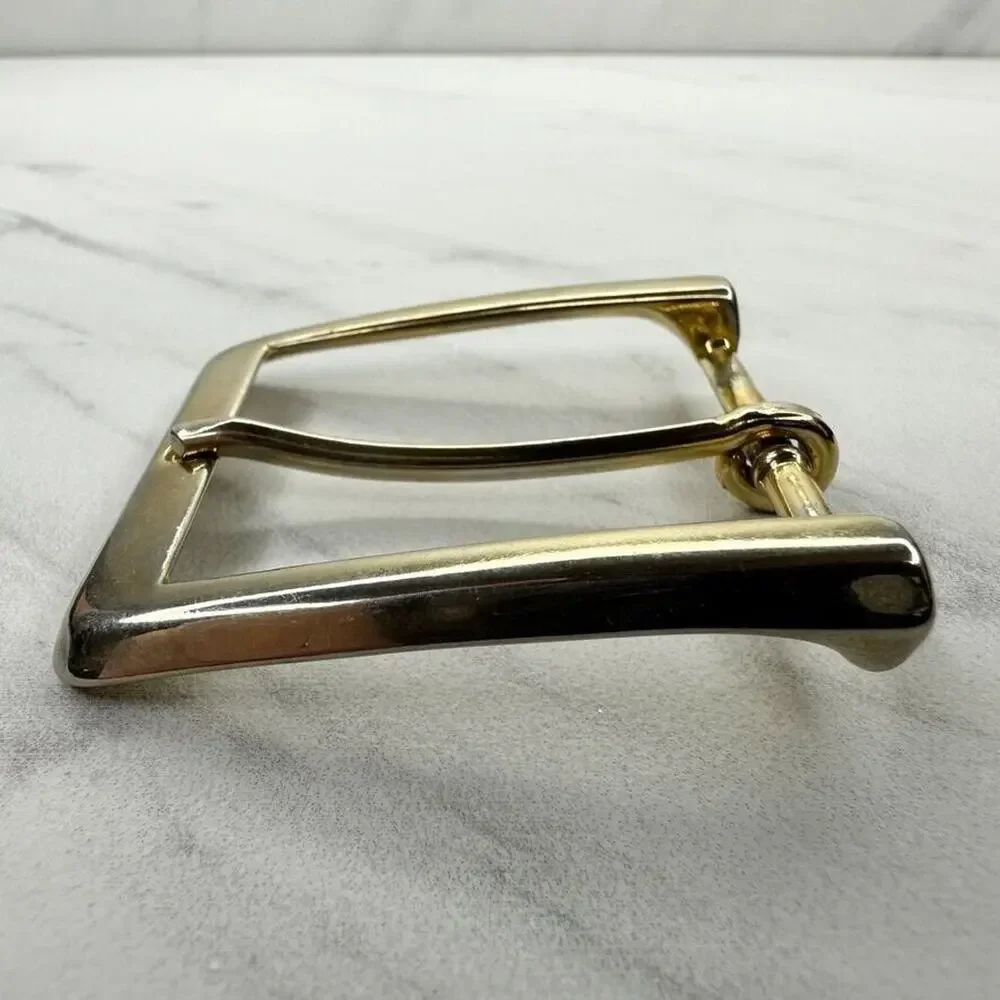 Gold Tone Simple Basic Belt Buckle